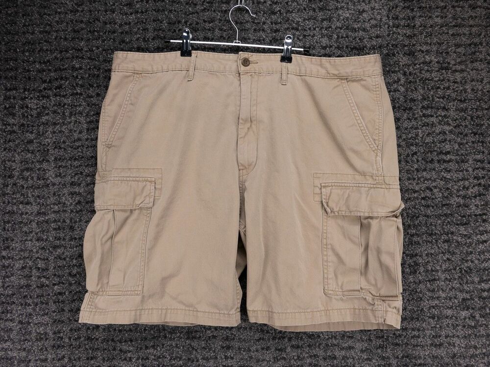 Levis Cargo Shorts Mens 44 Actual 42 Khaki Beige Cotton Casual Outdoor Preppy